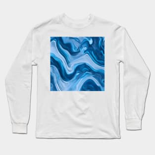 ELEGANT SKY BLUE LIQUID MARBLE DESIGN, IPHONE CASE AND MORE Long Sleeve T-Shirt